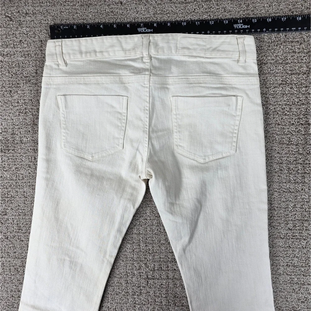 Nili Lotan 111/88 80NL White Straight Leg‎ Denim Jeans Womens Made in USA Size 4